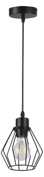 Lustr na lanku 1xE27/35W/230V pr. 18 cm černá
