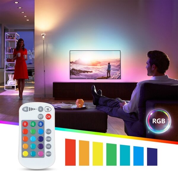 LED RGBW Stmívatelná žárovka E27/8W/230V 3000K - Aigostar