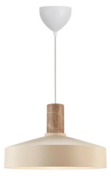 Nordlux - Lustr na lanku ELVAS 1xE27/60W/230V pr. 37,5 cm béžová
