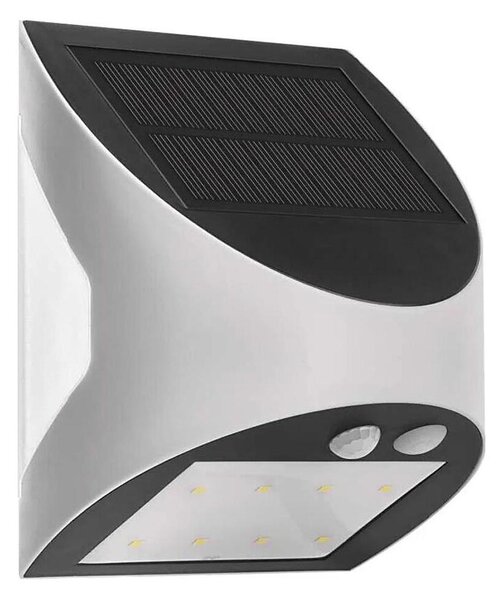 LED Solární nástěnné svítidlo se senzorem LUMI LED/3,7W 1200mAh IP54 bílá