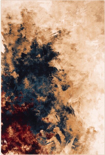 Vlněný koberec 133x180 cm Burst dark beige – Agnella