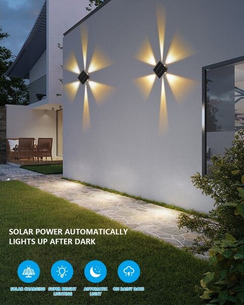 Immax 08487L - LED Solární nástěnné svítidlo se senzorem LED/2W/5V IP54