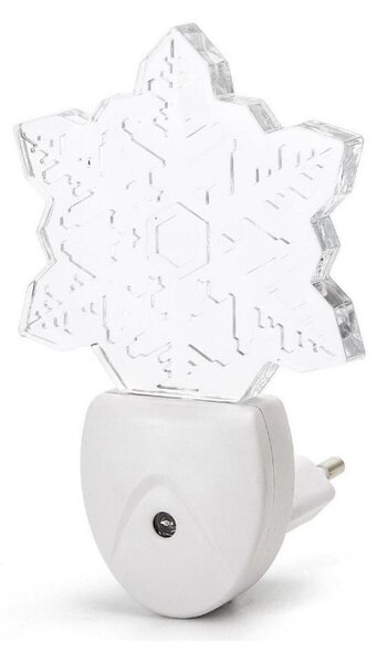 Aigostar - LED RGB Noční světlo se senzorem soumraku LED/0,5W/230V vločka