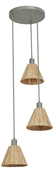 Ledvance - Lustr na lanku DECOR RAFFIA 3xE27/15W/230V rafie