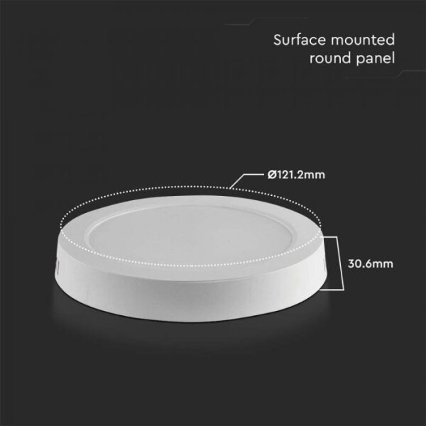 LED Stropní svítidlo LED/6W/230V 6500K pr. 12 cm bílá