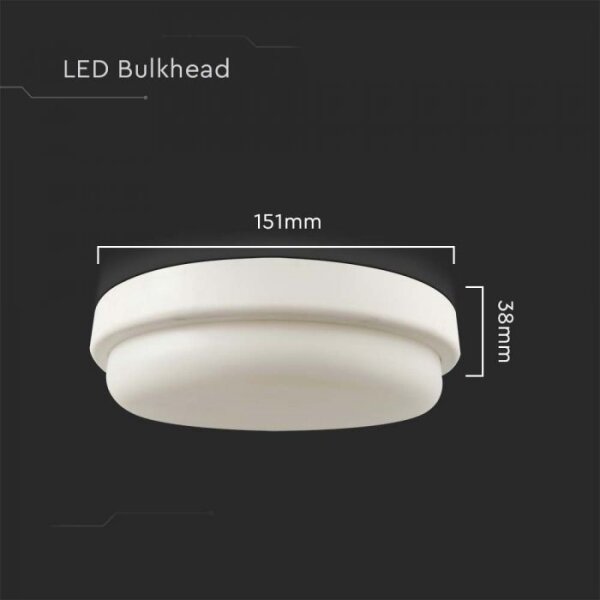 LED Koupelnové stropní svítidlo LED/12W/230V 3000K IP54 pr. 15 cm