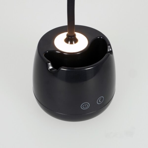 LED Stm. flexi. nabíjecí stolní lampa LUSIA LED/5W/5V 3000/4000K 1200 mAh černá