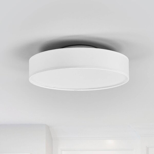 LED textilní stropní lampa Saira,30 cm, bílá