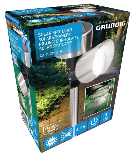 Grundig - LED Solární lampa LED/1,2V 40 mAh