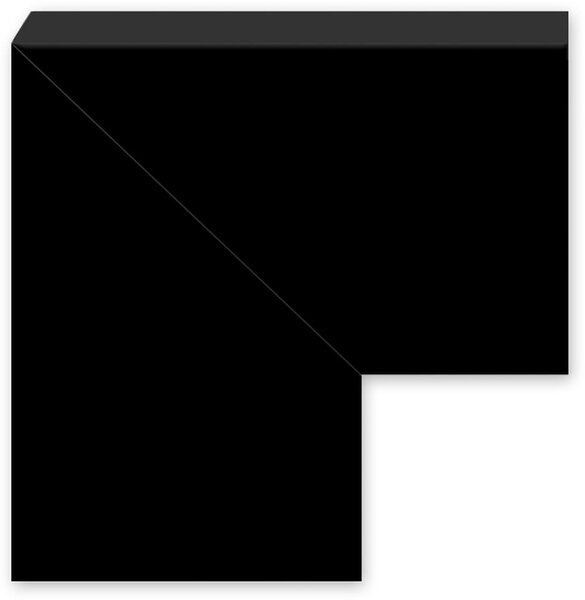 Styler Lahti zrcadlo 47x72 cm obdélníkový černá LU-12304