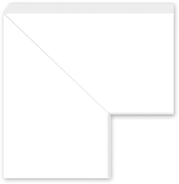 Styler Lahti zrcadlo 47x72 cm obdélníkový bílá LU-12303