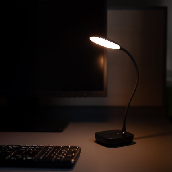 Zuma Line 1961-BK-LED Nabíjecí stolní lampa LED/7W/1200mAh 3000/4500/6000K černá