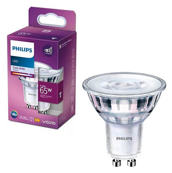 LED Žárovka Philips PAR16 GU10/4,9W/230V 4000K