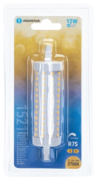 LED Stmívatelná žárovka R7s/12W/230V 2700K - Aigostar