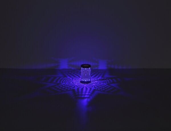 Globo 21018CH - LED RGB Dotyková stolní lampa AMIYAH LED/1W/5V 500 mAh hnědá