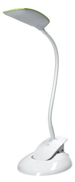SOLIGHT LED stolní lampička stmívatelná 5W/4000K/300Lm bílá s klipem