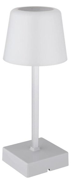 Globo 28061SI-LED Stm. nab. dotyk. stolní lampa XAYDEN 2W/5V 800 mAh stříbrná