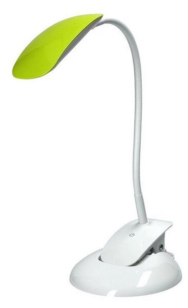 SOLIGHT LED stolní lampička stmívatelná 5W/4000K/300Lm bílá s klipem