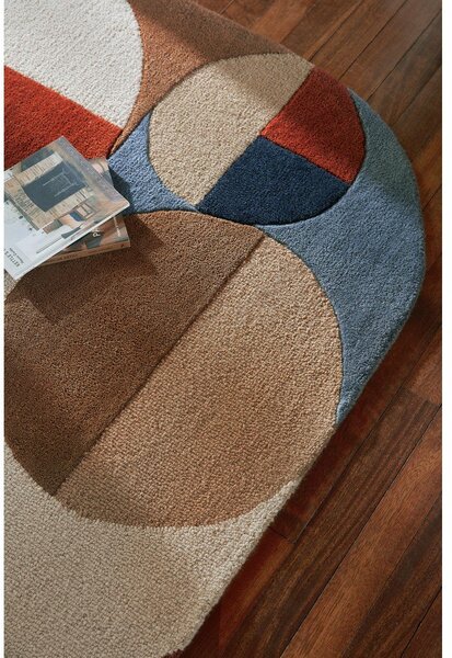 Ručně tkaný vlněný koberec v terakotové barvě 120x170 cm Mia Arch – Flair Rugs