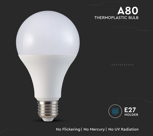 LED Žárovka A80 E27/20W/230V 4000K