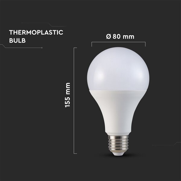 LED Žárovka A80 E27/20W/230V 4000K
