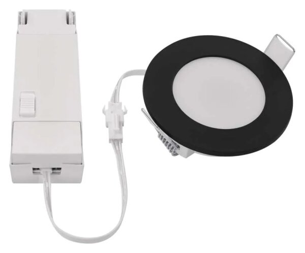 LED Koupelnové podhledové svítidlo LORI LED/4,5W/230V IP65 2700/4000K černá