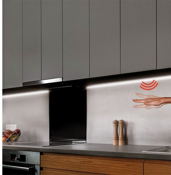 SOLIGHT LED stmívatelný pásek s bezdotykovým ovládáním, 3m, 180 LED, 4000K, 230V