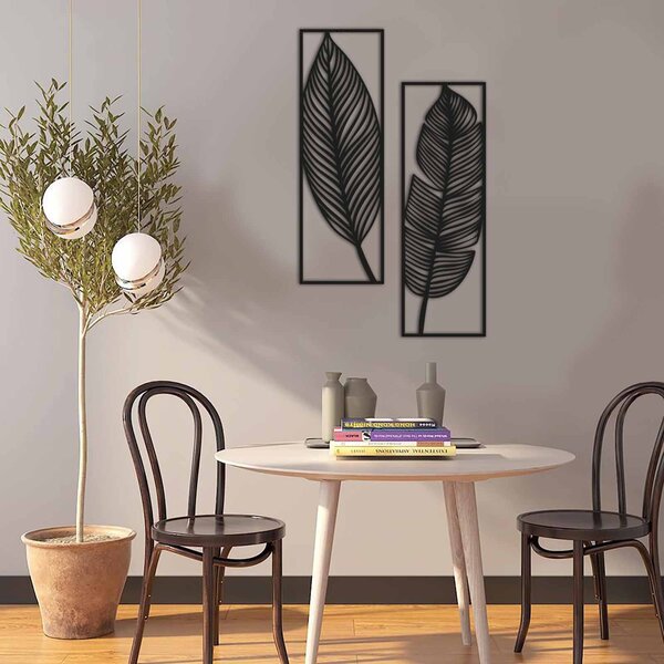 ASIR Nástěnná dekorace kov BRK A LIST 49 x 73 cm