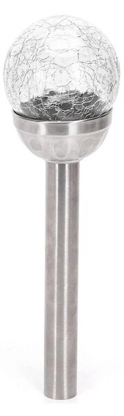 Aigostar - LED Solární lampa LED/0,006W/1,2V 37,8cm chrom 2700K IP44