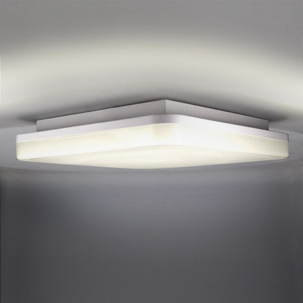 SOLIGHT LED venkovní přisazené svítidlo 24W/230V/1920Lm/4000K/120°/IP54, 28cm x 28cm, bílé