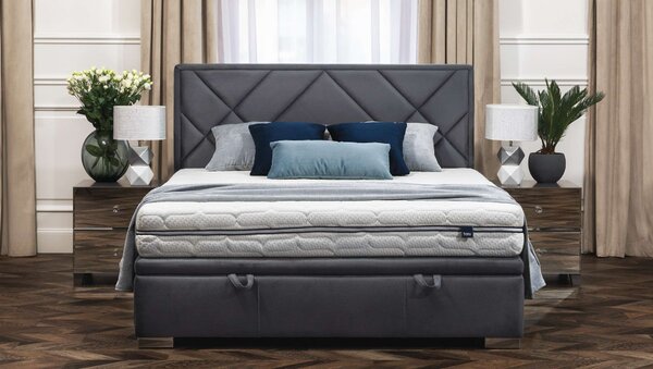 Hauss Moderní postel Linares (mnoho velikostních variant) Odstín postele: Potah skupiny I, Úložný prostor: ZÁKLADNÍ kostra bez úložného prostoru, Rozměr matrace: 180 x 200 cm
