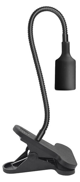 Flexibilní stolní lampa s klipem PLANTY 1xE27/30W/230V černá