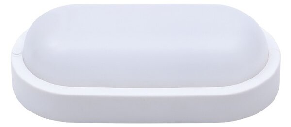SOLIGHT LED venkovní přisazené svítidlo 13W/230V/910Lm/4000K/120°/IP54, oválné bílé