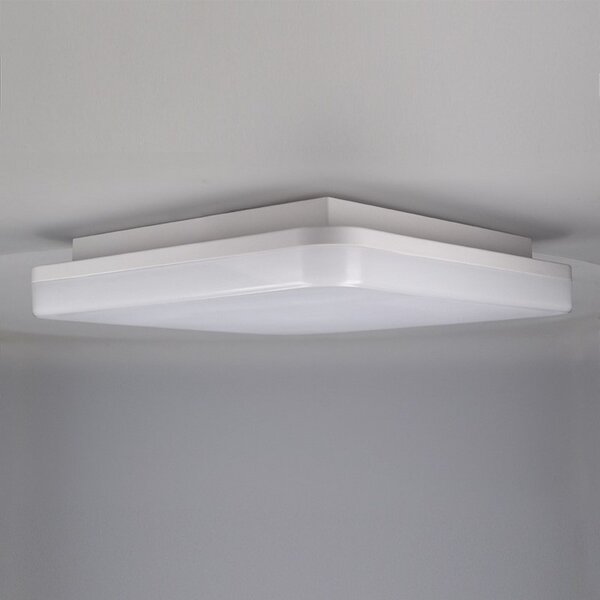 SOLIGHT LED venkovní přisazené svítidlo 24W/230V/1920Lm/4000K/120°/IP54, 28cm x 28cm, bílé