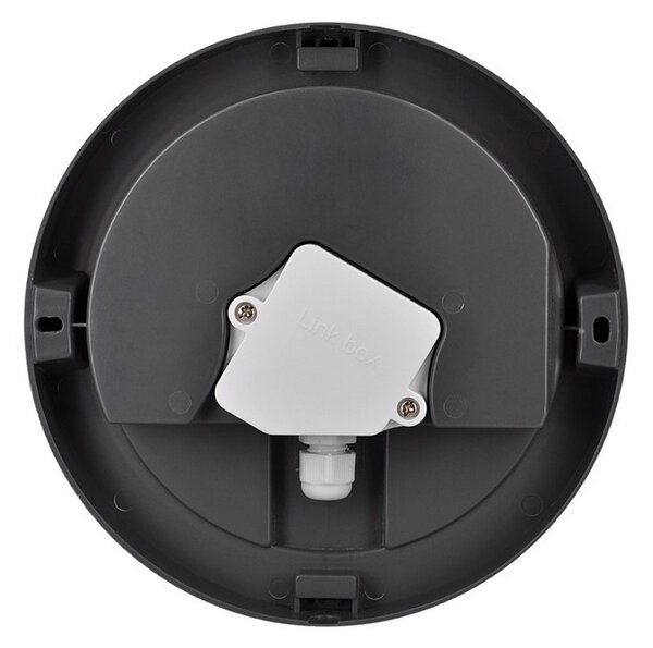 SOLIGHT LED venkovní přisazené svítidlo 13W/230V/910Lm/4000K/120°/IP54, kruhové šedé