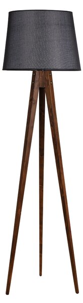 ASIR Stojací lampa TRIPOD černá ořech