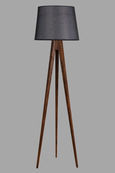 ASIR Stojací lampa TRIPOD černá ořech