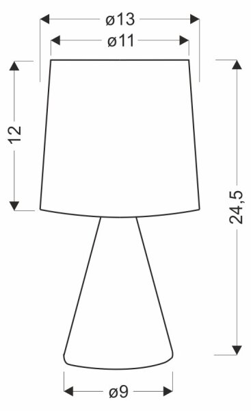 Stolní lampa SATTI 1xE14/40W/230V zelená