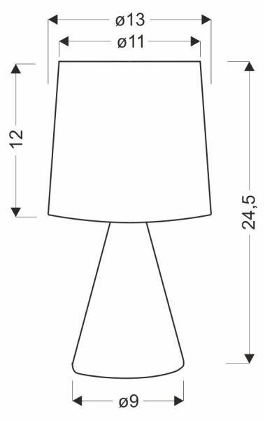 Stolní lampa SATTI 1xE14/40W/230V béžová