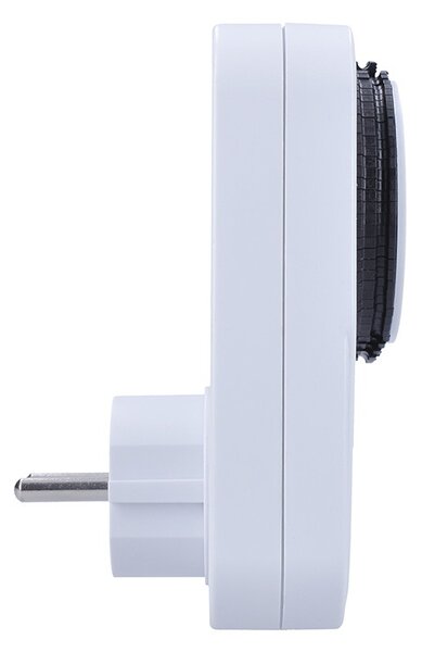 SOLIGHT Mechanický týdenní časový spínač 230V/16A, 1 zásuvka, bílý