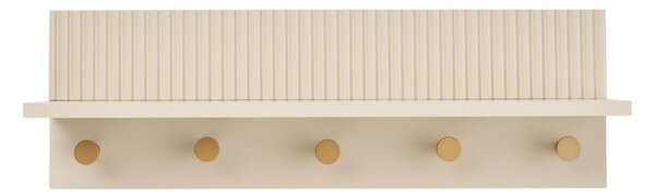 Béžový nástěnný věšák s poličkou 50 cm Rocca – House Nordic