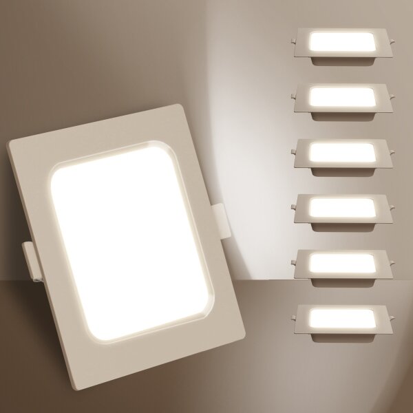 Aigostar - LED Podhledové svítidlo LED/6W/230V 3000K 12x12 cm bílá