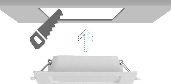 Aigostar - LED Podhledové svítidlo LED/6W/230V 3000K 12x12 cm bílá