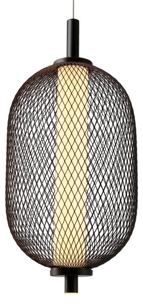 LED Lustr na lanku PUMA LED/10W/230V pr. 15 cm černá