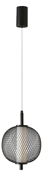 LED Lustr na lanku PUMA LED/10W/230V pr. 20 cm černá