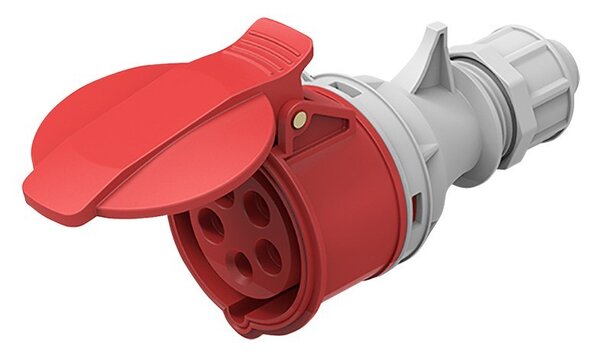SOLIGHT Zásuvka přímá kabelová, 5-pólová, 400V/16A, IP44