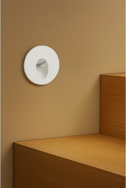Brilagi - LED Venkovní vestavné svítidlo STAIRDOT LED/2W/230V bílá IP65 kulatý