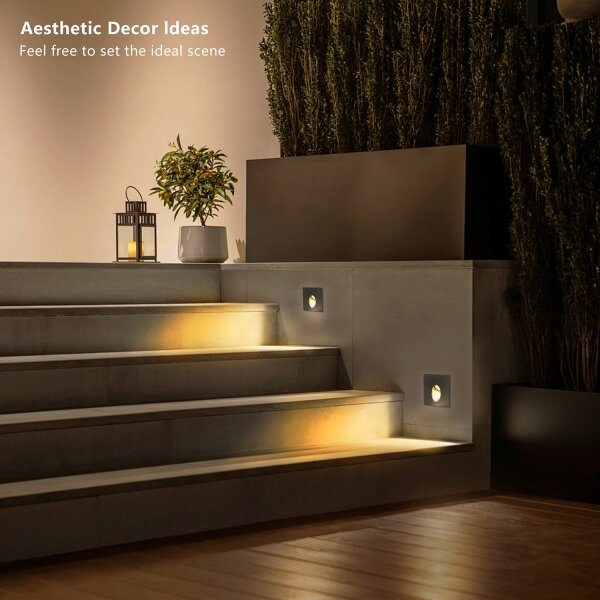 Brilagi - LED Venkovní vestavné svítidlo STAIRDOT LED/2W/230V černá IP65 hranatý
