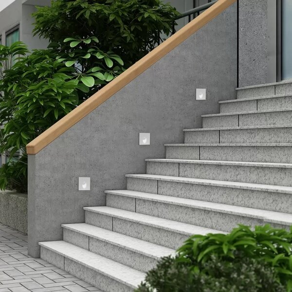 Brilagi - LED Venkovní vestavné svítidlo STAIRDOT LED/2W/230V bílá IP65 hranatý