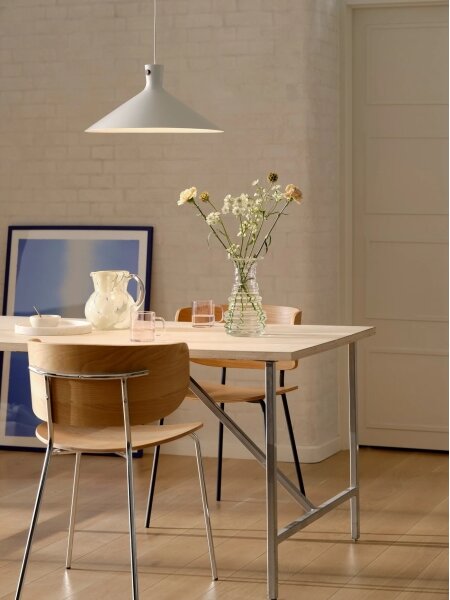 Nordlux - Lustr na lanku DORINA 1xE27/60W/230V bílá pr. 45 cm